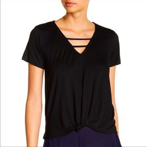 ‼️SOLD‼️ Good Luck Gem Black Tee